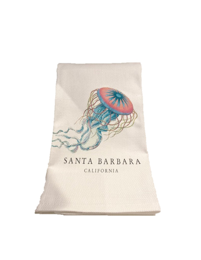 Pacific Swell Designs Tea Towels- Santa Barbara Jellyfish