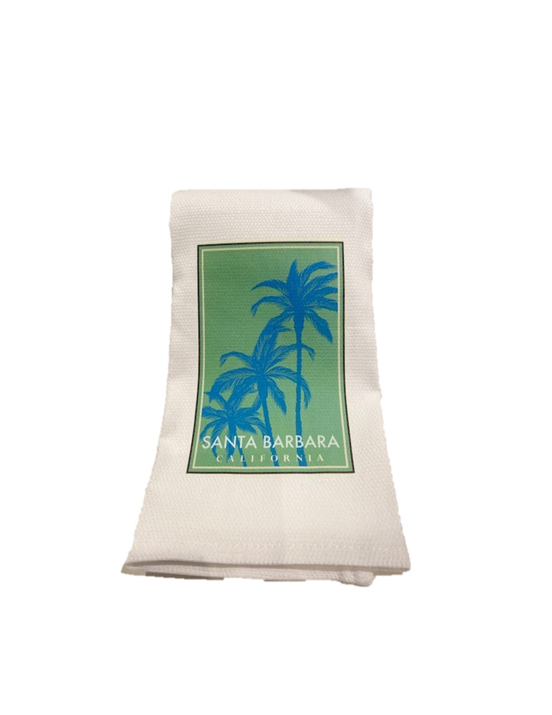 Pacific Swell Designs Tea Towels - Santa Barbara Blue Palms