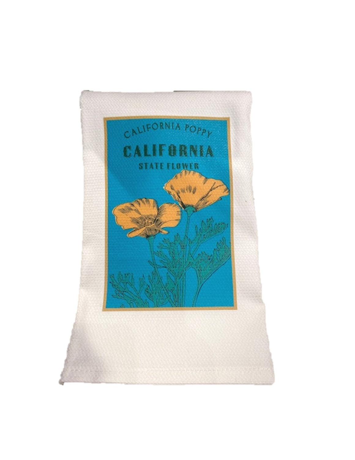 Pacific Swell Designs Tea Towels - Santa Barbara California Poppies